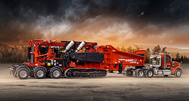 March 2023 - Morbark Introduces the Next Gen 6400X Horizontal Grinder with Tow Dolly