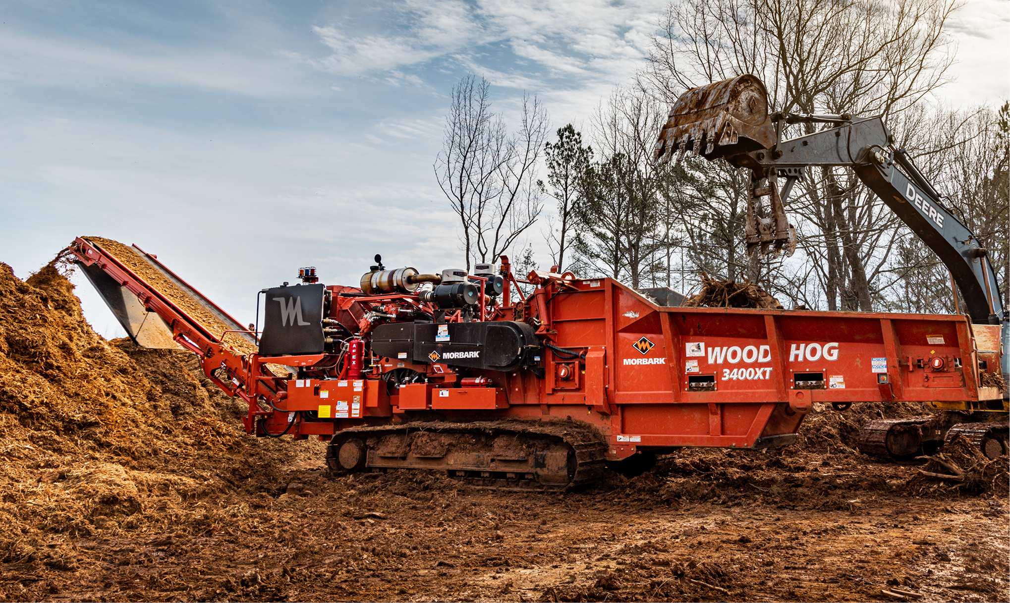 3400X Wood Hog Horizontal Grinder